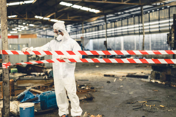 Professional Hoarding Cleanup technician working in Sanger, TX